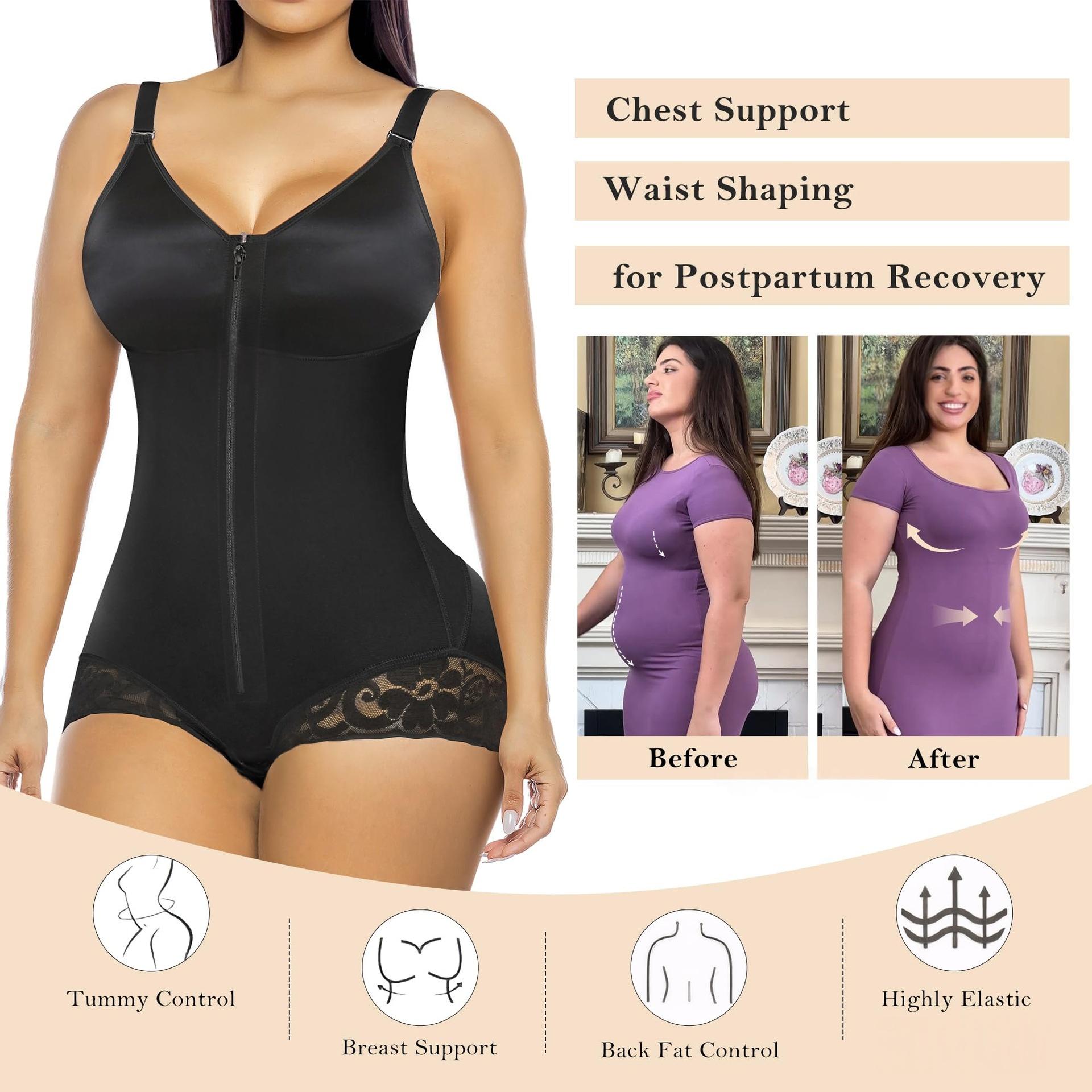 Enhanced Compression Slimming One-piece Bodysuit Plus Size