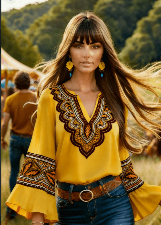 Women's Bohemian Retro Floral T-Shirt