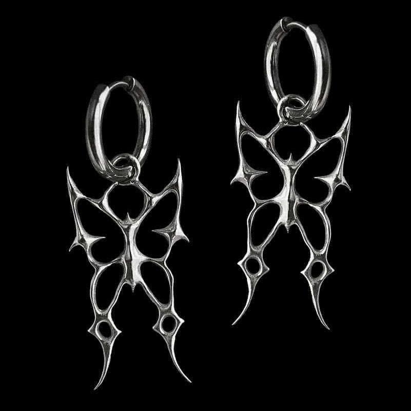 New Thorns Butterfly Spiked Ear Clips For Men And Women