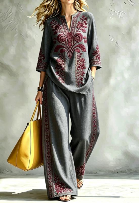 Summer Women's Blouse Set