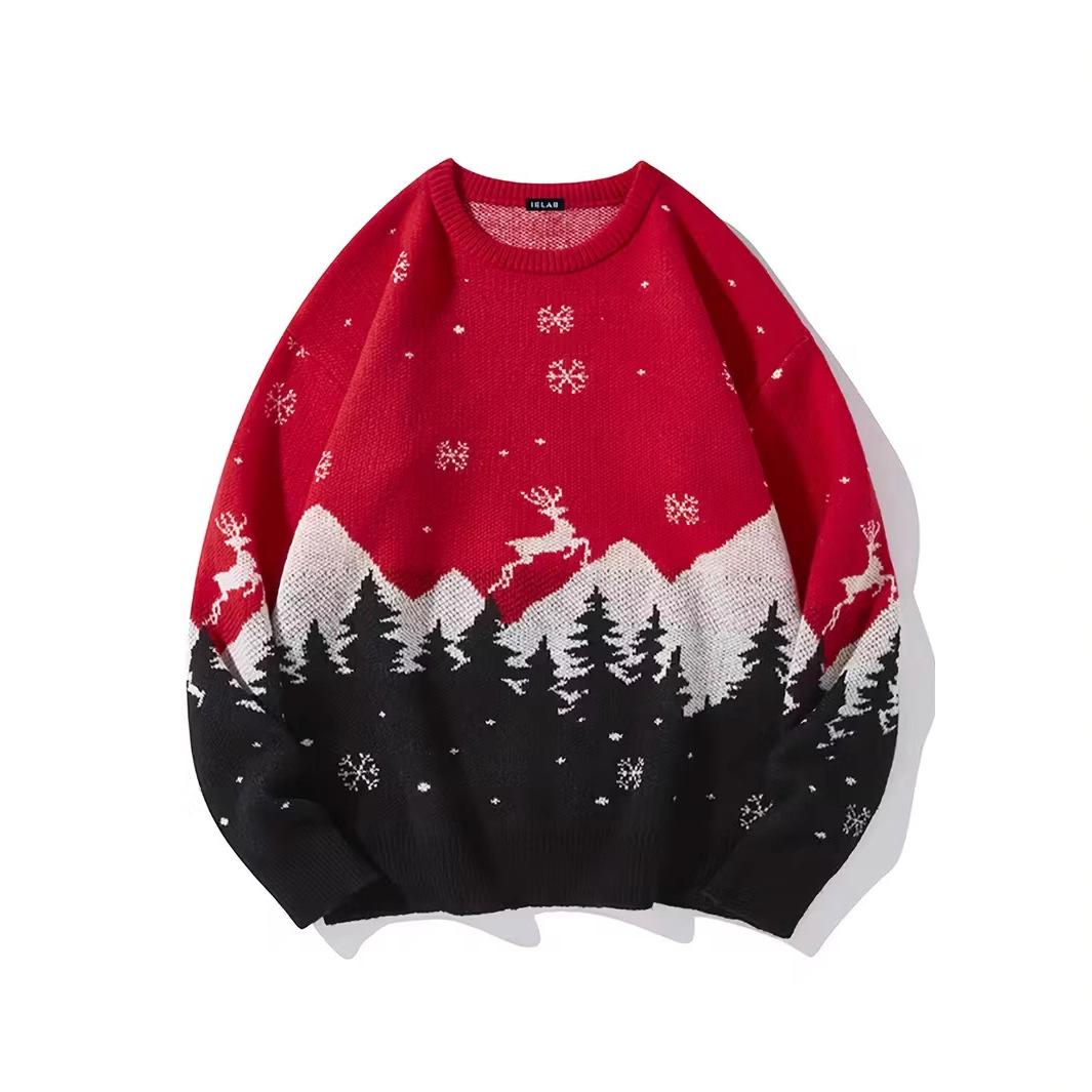 Faux Fur Men's Halloween New Autumn And Winter Loose Round Neck Pullover
