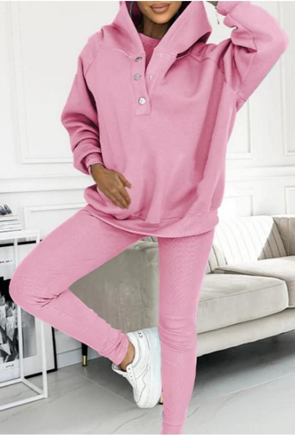 Leisure Comfortable Loose Sports Three Piece Set