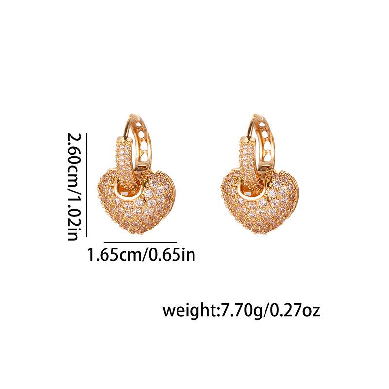 Womens Elegant Zircon Earrings Subtly Luxurious