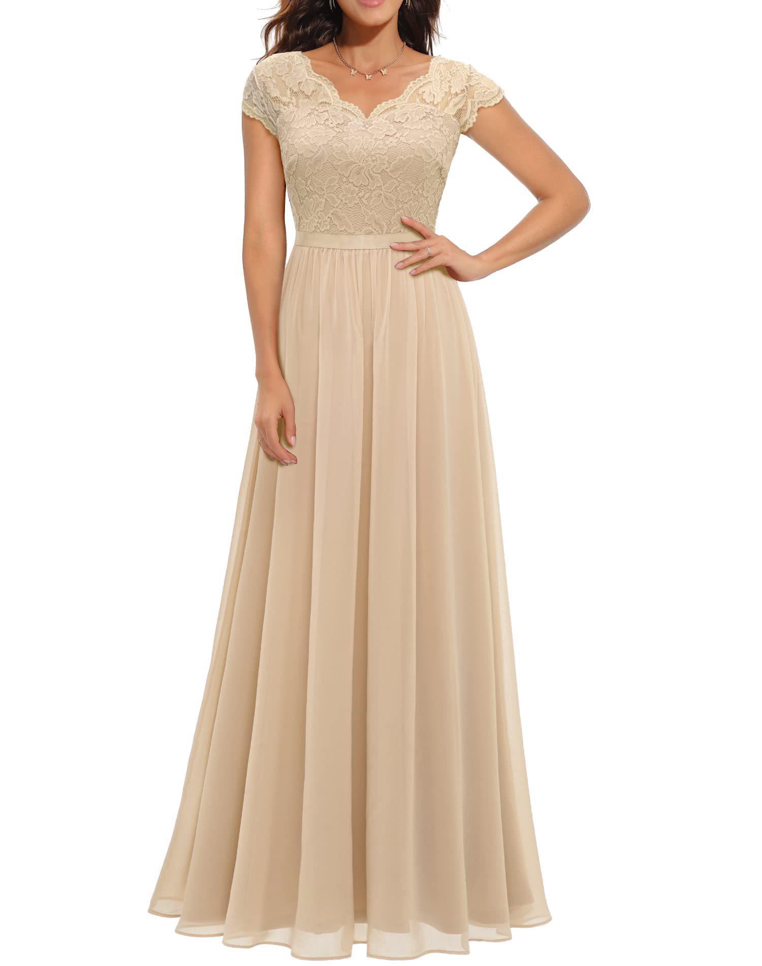 Lace Long Patchwork Waist-tight Noble Dress