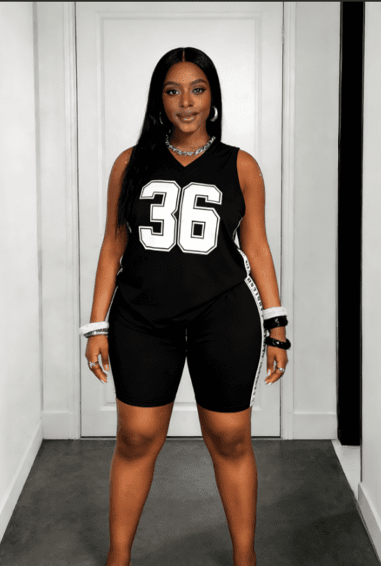 American Size 36 Digital Large-sized Sports Vest And Shorts Set