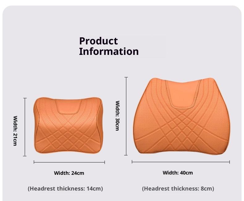 Car Headres Neck Pillow Lumbar Support Cushion Interior Accessories