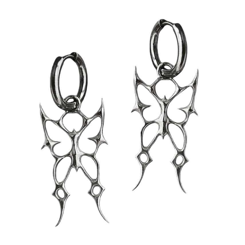 New Thorns Butterfly Spiked Ear Clips For Men And Women