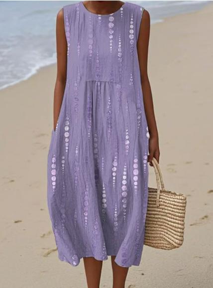 Women's Fashionable Loose All-match 3D Printing Dress
