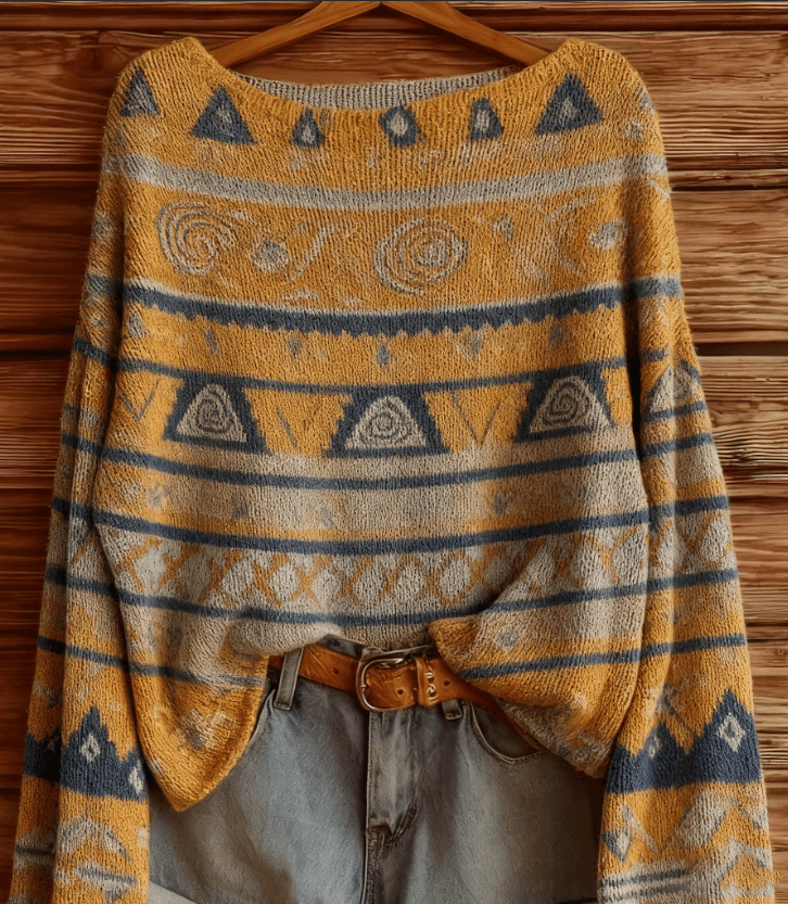 Lady Retro Style Long Sleeve