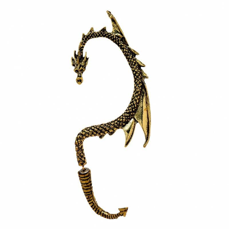 Versatile Retro-style Flying Dragon Creative Statement Earrings