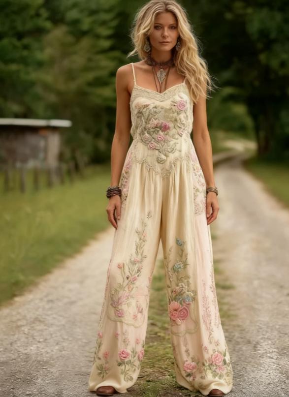 Strappy Wide-leg Casual Jumpsuit