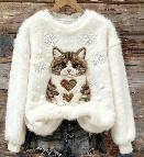 Women's Flannel Hoodie For Christmas, Autumn And Winter