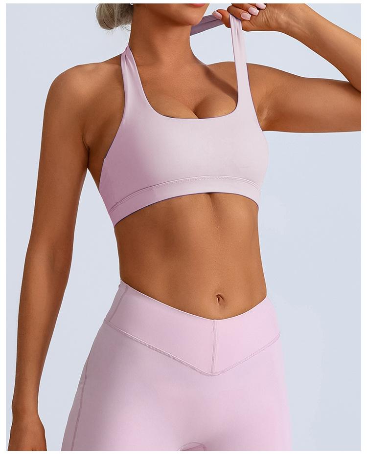 Workout Bra Chest Pad Beauty Back High Elastic Quick-drying