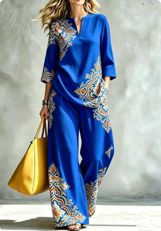 Summer Women's Blouse Set