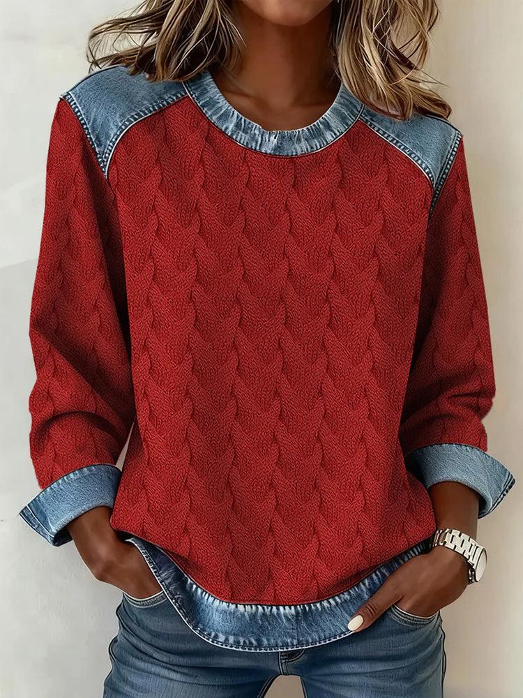 3D Printed Women's Autumn Loose Casual Top
