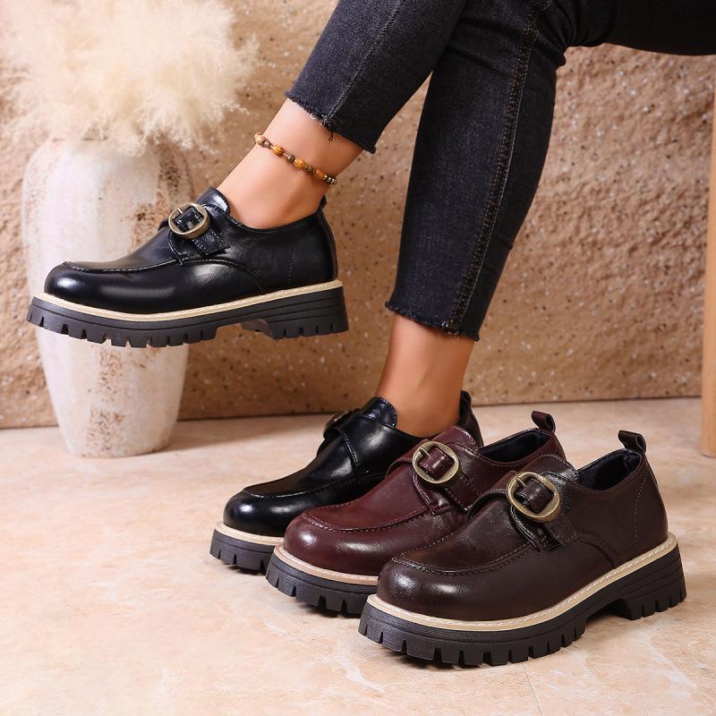 Loafer Thick-soled Single-layer Shoes For Women