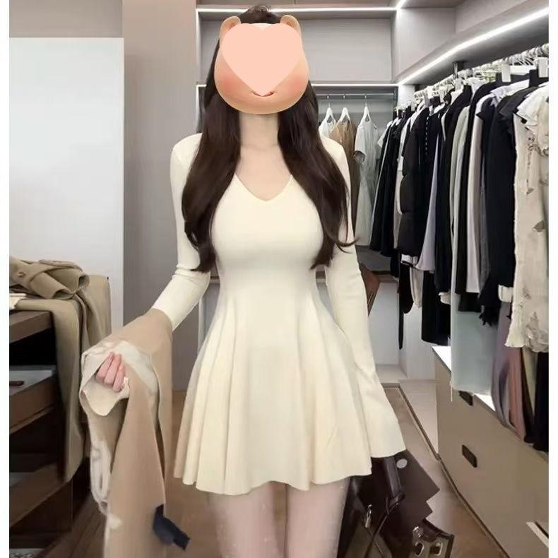 Slimming Elegant Slim Waist Short Dress