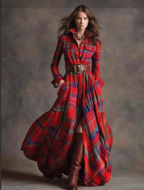 Red / L / With belt