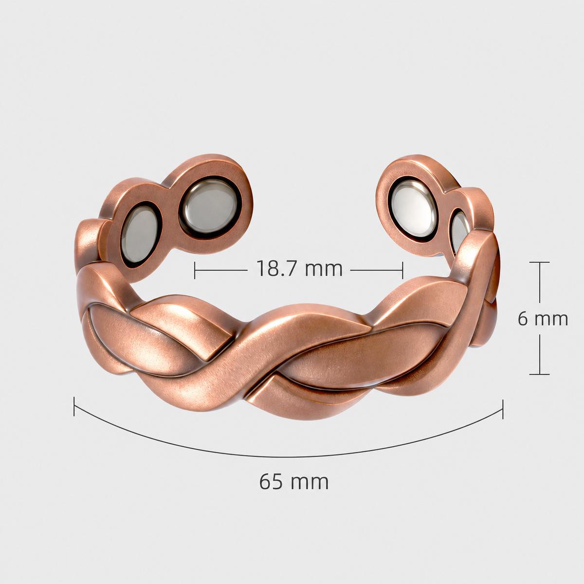 Vintage Magnetic Therapy Pure Copper Ring