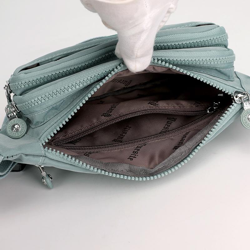 Casual Chest Stylish Oxford Cloth Nylon Waist Bag Ladies Front Crossbody Bag