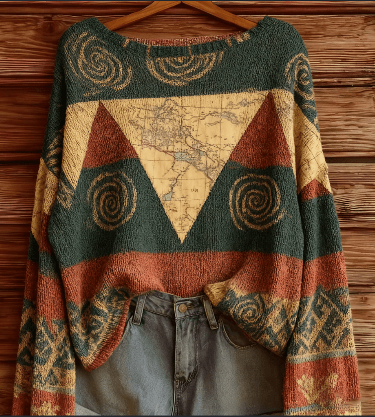 Lady Retro Style Long Sleeve
