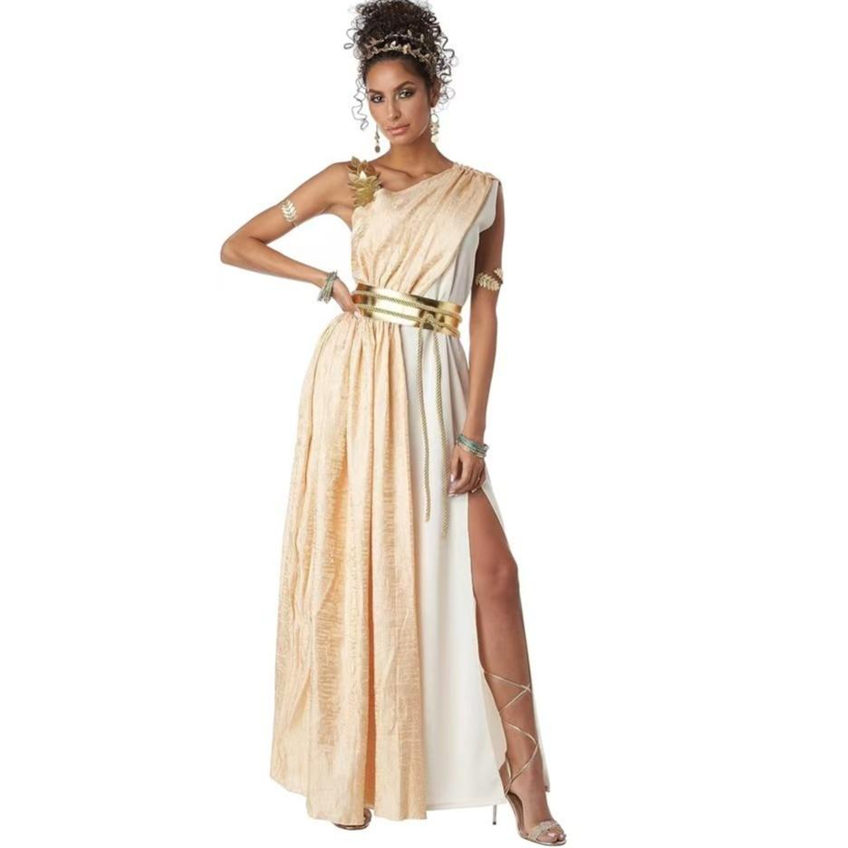 Party Stage Costume Halloween Arabian Greek Goddess Dress
