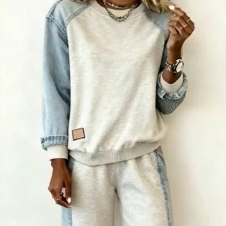 Women's Patchwork Casual Sports Suit