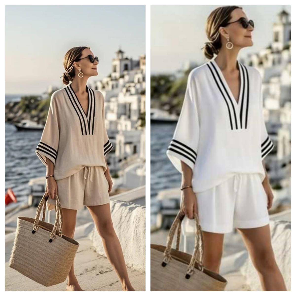 Beige White White / S