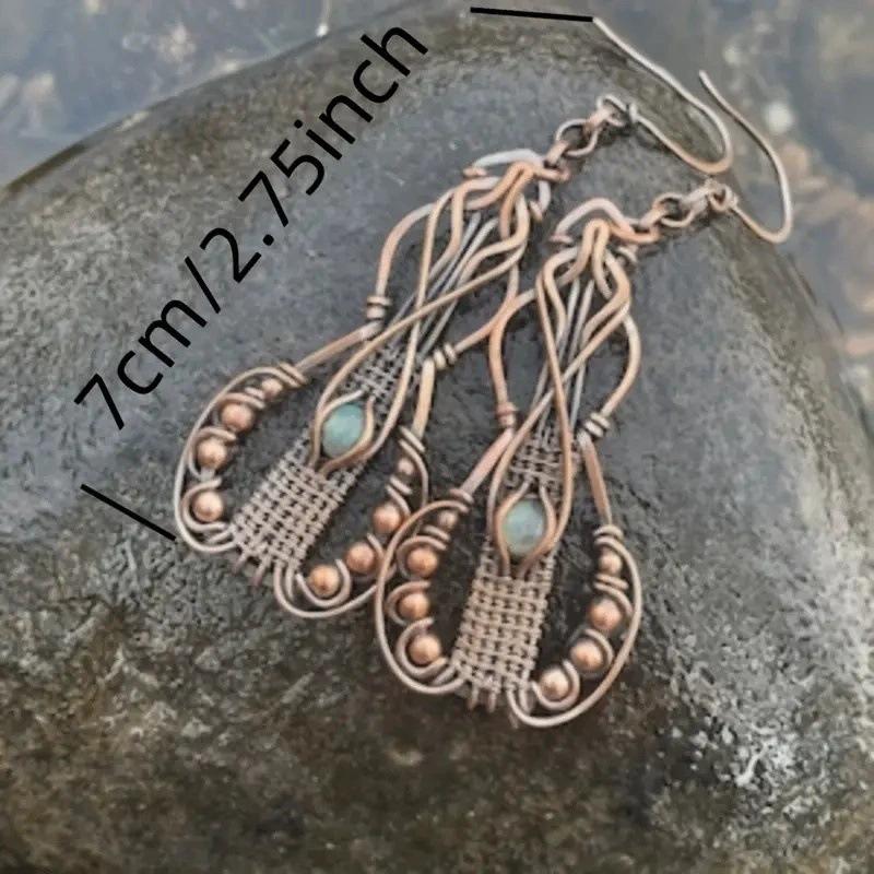 Creative Long Moonstone Pendant Womens Earrings