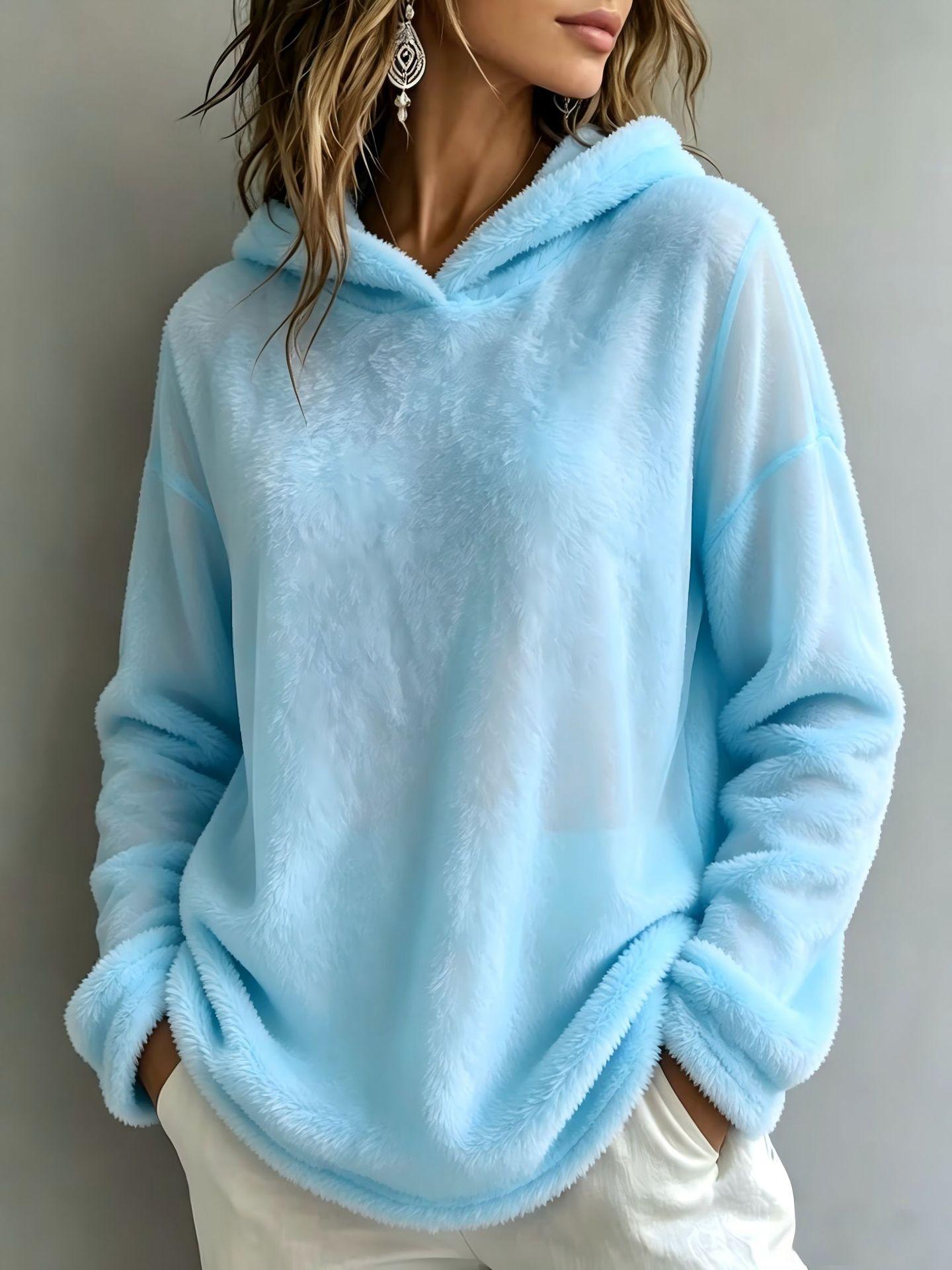 Casual Fashion Solid Color Long-sleeved Sweater