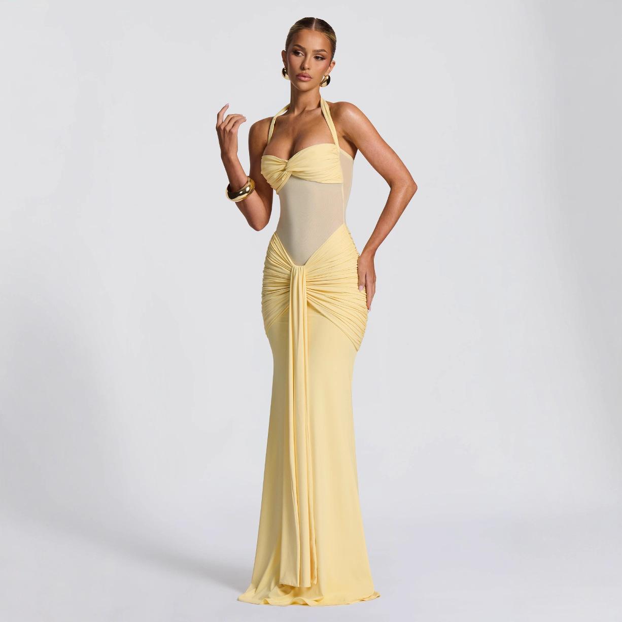 Women's Ribbon Slim-fit Sheath Dress