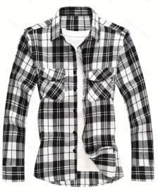 Black And White Plaid / M