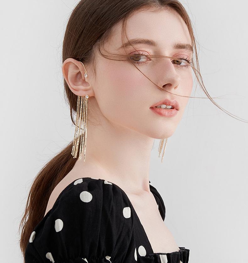 High-grade Zircon Earrings Without Ear Holes