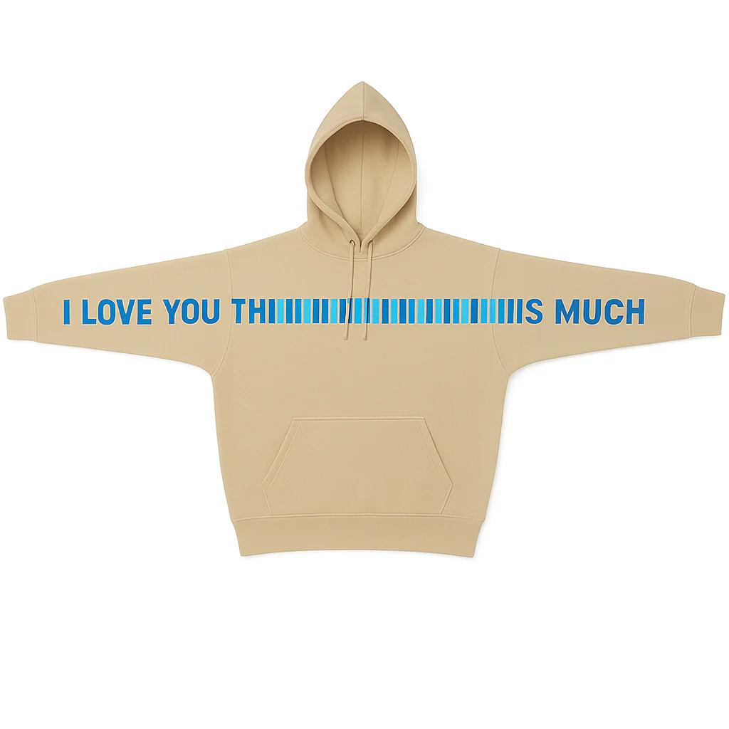 Apricot Blue text / 3XL