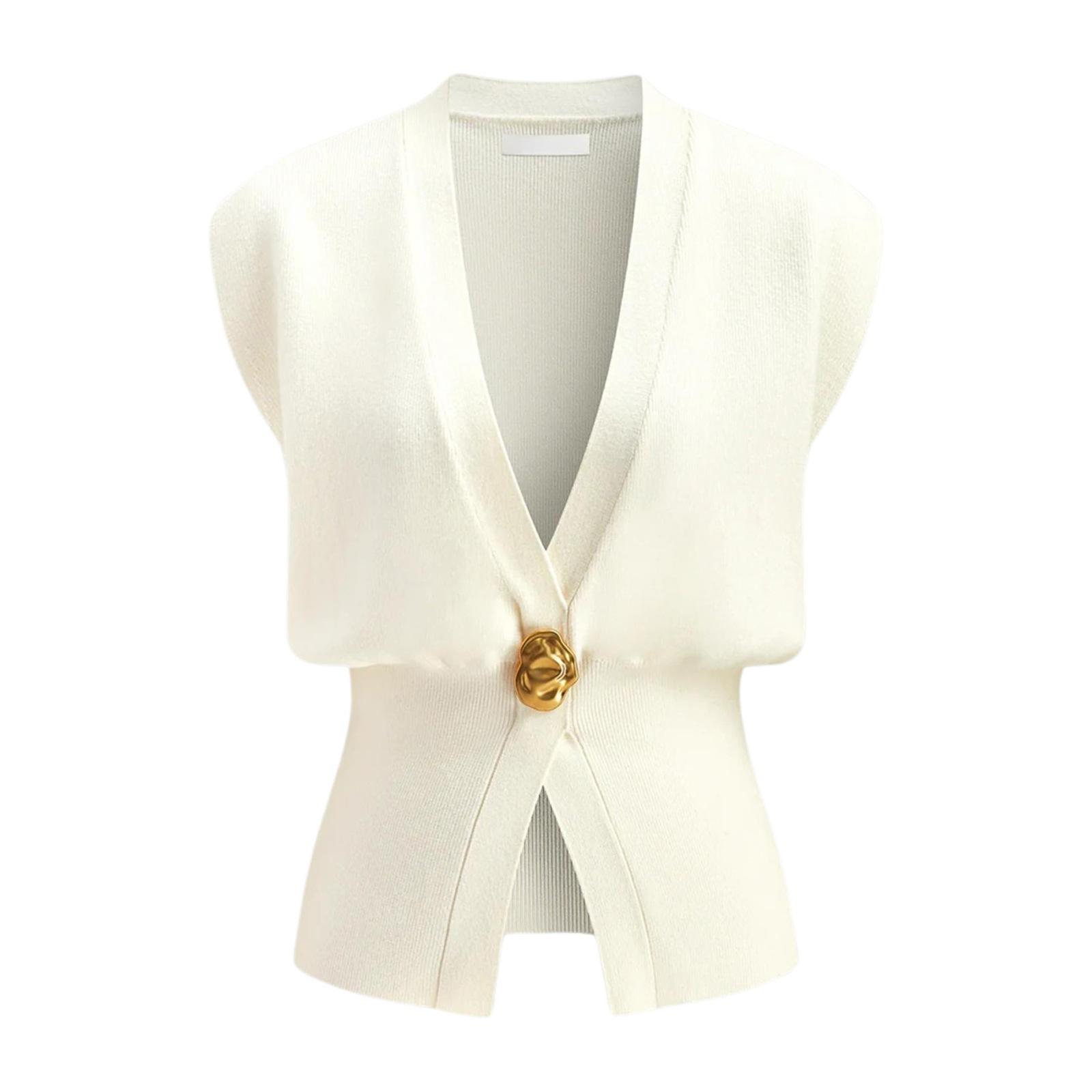 Women's Fashion V-neck Button Sweater Cardigan