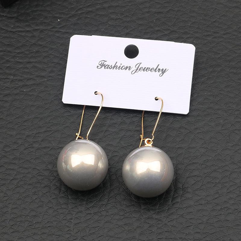 Large Pearl Silver Pearl Ear Clips For Women