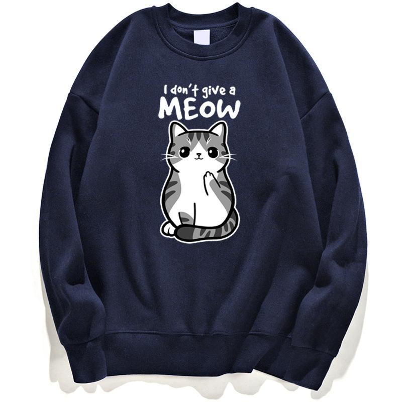 Cartoon Kitten Pattern Sweater European Size