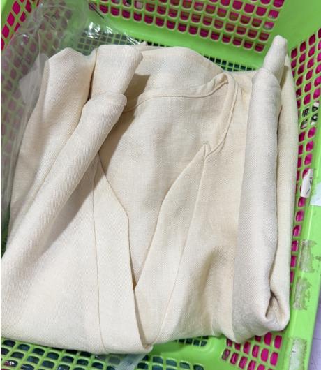 Solid Color Casual V-neck Dress Button