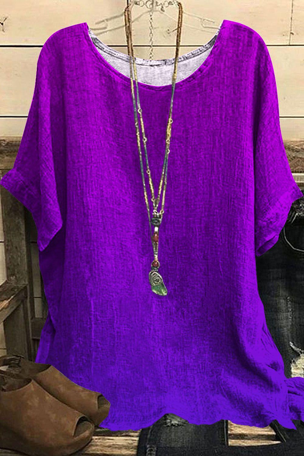 3D-printed Loose-fitting Casual Women's Crewneck T-shirt Top
