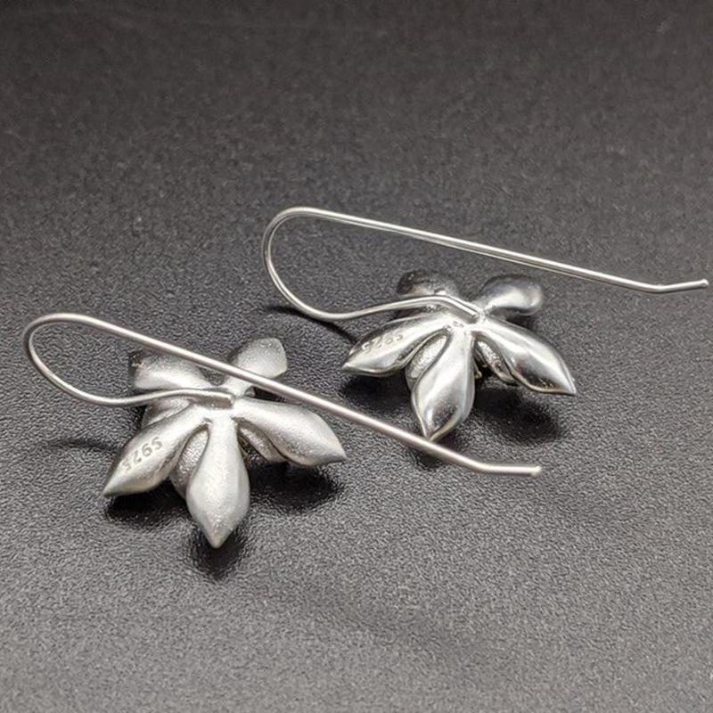 Retro Bohemian Unique Lotus Flower Earrings