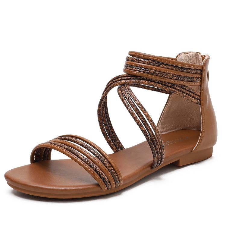 Women's Flat Sandals - Breathable Beach Shoes For Summer Slip-Resistant Casual Flip Flops