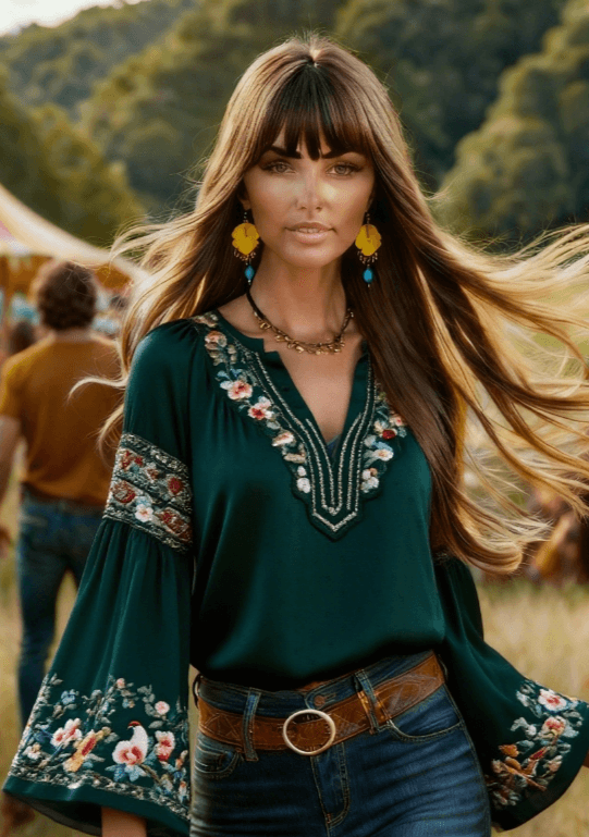 Women's Bohemian Retro Floral T-Shirt