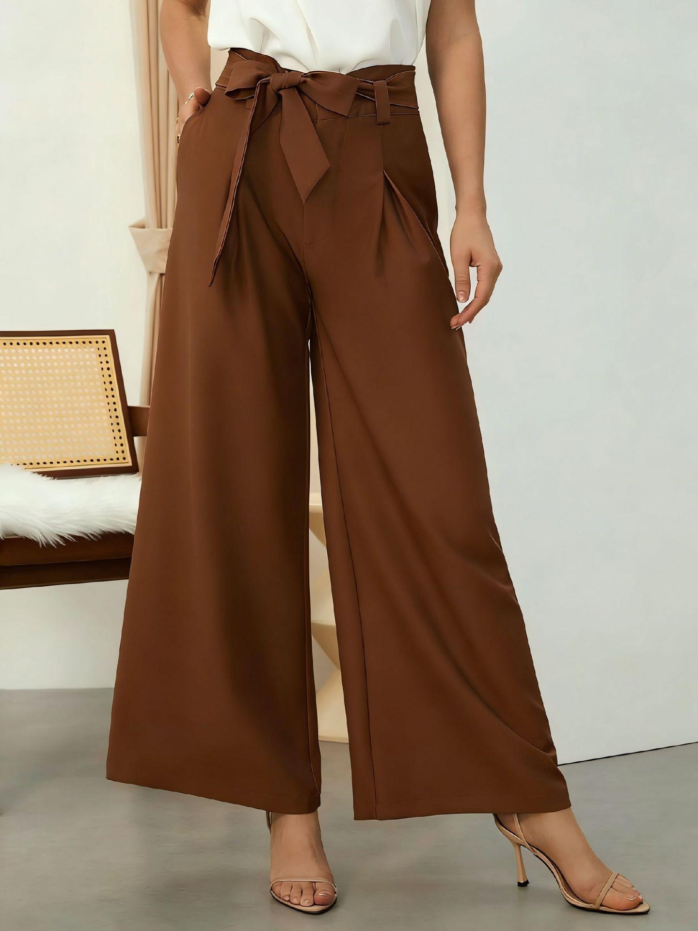 Trendy Stylish Lace-up Commuter Suit Pants