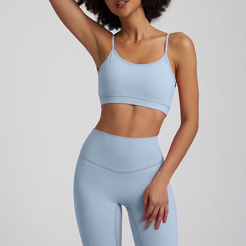 Women's Solid Color Quick Drying Back Sports Bra