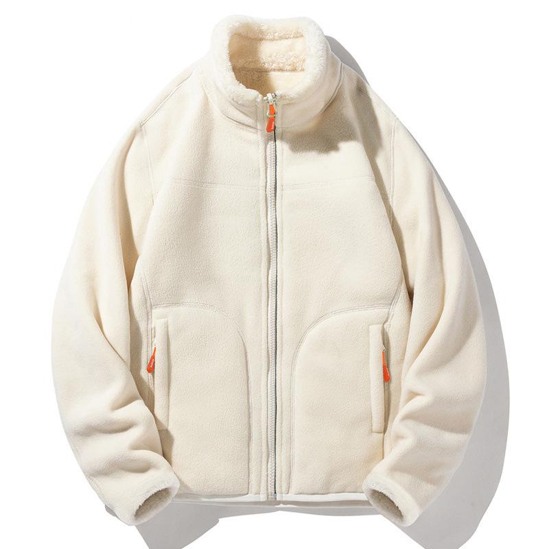 Double-sided Coral Fleece And Double-sided Polar Fleece Jacket