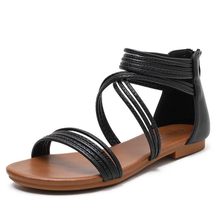 Women's Flat Sandals - Breathable Beach Shoes For Summer Slip-Resistant Casual Flip Flops