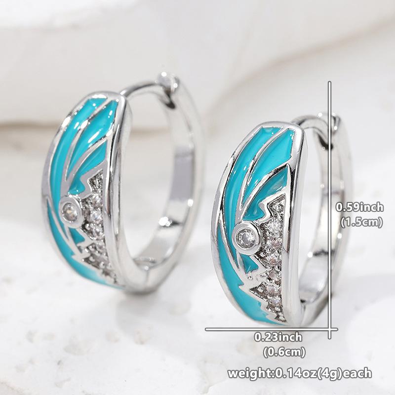 Chenyue Cross-Border Earrings Simple Stylish Bohemian Hoops
