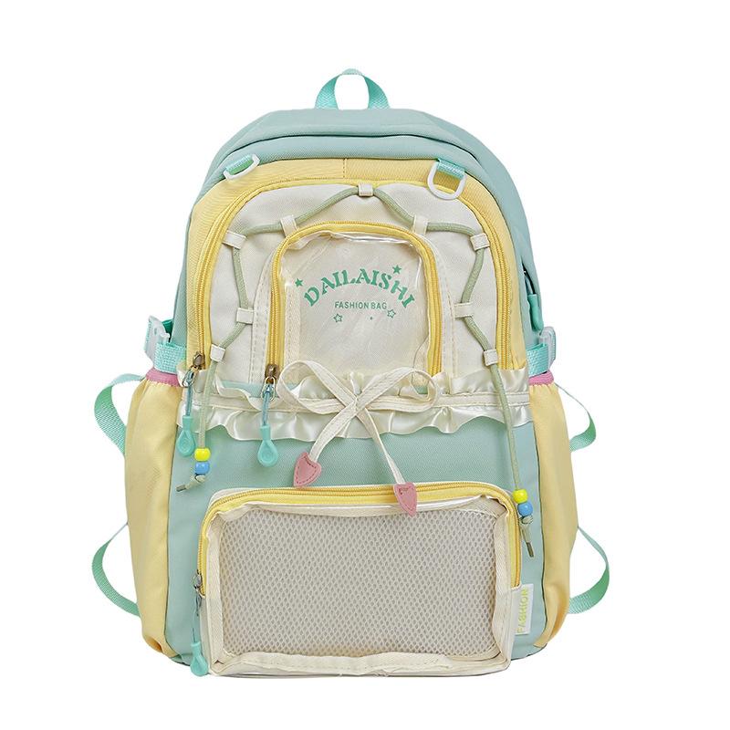 Cute Bow-Knot Middle School Student Large-Capacity Backpack