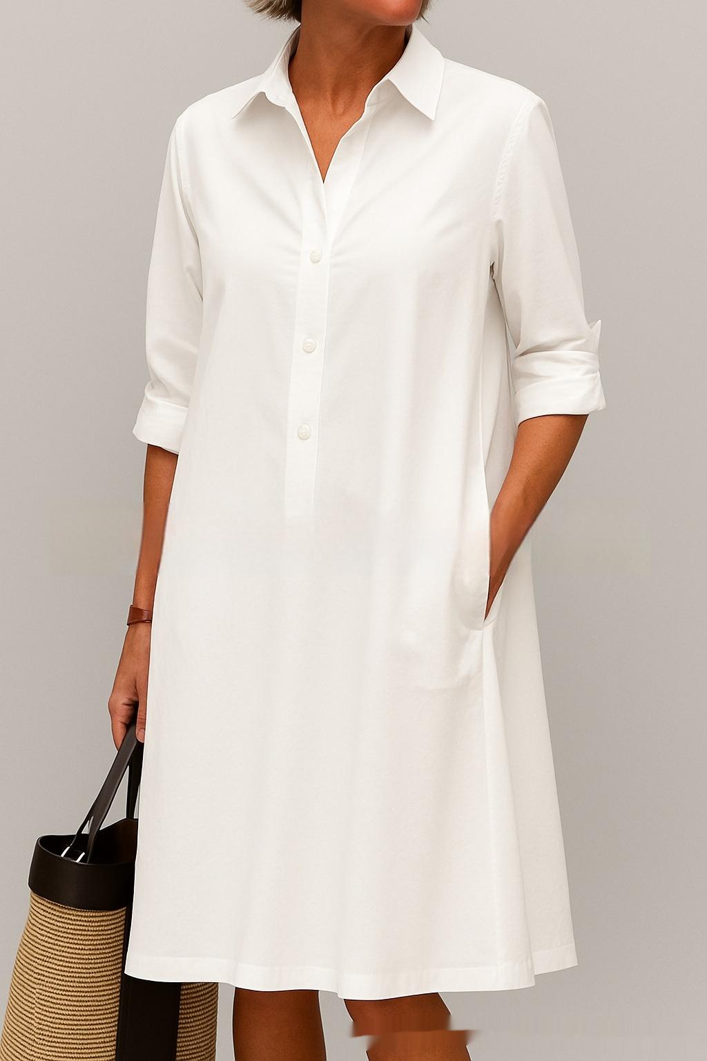 Women's Fashion Loose Solid Color Dress