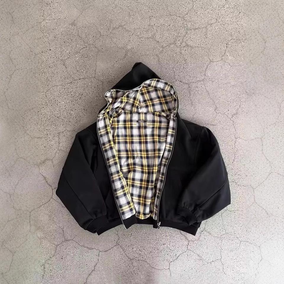 Womens Dark Colored Minimalist Zip Up Hoodie